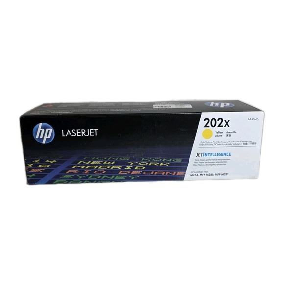 HP Other - GENUINE HP 202x High Yield Toner LaserJet Pro M254 M281 Printer - CF502X YELLOW